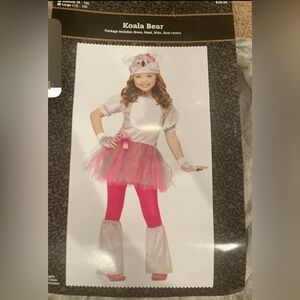 Koala Bear Costume with Pink Tutu Koala bear costume size 12-14 new